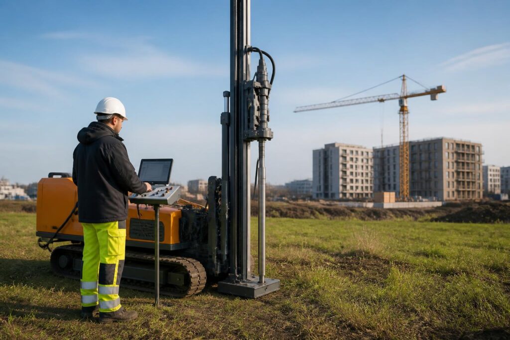 Drucksondierung (CPT): Präzise Baugrunddaten für eine sichere Planung